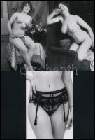 Eltérő időben készült szolidan erotikus felvételek, 5 db mai nagyítás különféle forrásokból, 10x15 cm