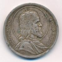 1938. 5P Ag "Szent István" T:2- ph., patina Adamo P8.1