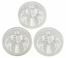 DN "Magyar-török háborúk szett" kétoldalas ezüstözött Cu-Ni emlékérem sorozat dísztokban, ...