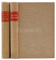 Magyarország felfedezése 2 kötete: Szabó Zoltán: Cifra nyomorúság. A Cserhát, Mátra, Bükk földje és népe. Magyarország felfedezése. Bp.,[1938],Cserépfalvi, 282 p.+ 8 t. Kiadói egészvászon-kötésben. dr. Marcell Mihály pedagógiai íróegyetemi tanár aláírásával.; Féja Géza: Viharsarok. Az alsó Tiszavidék földje és népe. Magyarország felfedezése. Bp., [1937.], Athenaeum, 275 p. + 8 t. Első kiadás. Kiadói egészvászon-kötés.