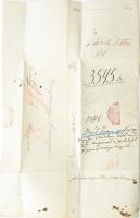 1848 július 9. Deák Ferenc igazságügyminiszter autográf aláírással ellátott levele Bereg vármegyének...