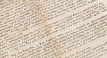 1849 A Magyar Nemzet Függetlenségi Nyilatkozata. Folio. A magyar forradalom és szabadságharc alatt a...