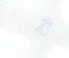 Potschappel, német, porcelán kínáló, apró lepattanások, rózsákon apró csorbák, jelzett, m: 17 cm