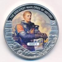 Libéria 2011. 5$ Cu "Nagy Hadvezérek - V. Henrik" multicolor festéssel, kapszulában T:PP
...