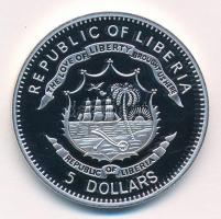 Libéria 2011. 5$ Cu "Nagy Hadvezérek - V. Henrik" multicolor festéssel, kapszulában T:PP
...