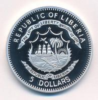 Libéria 2011. 5$ Cu "Nagy Hadvezérek - Georgij Zsukov" multicolor festéssel, kapszulában T...