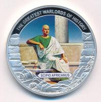 Libéria 2011. 5$ Cu "Nagy Hadvezérek - Scipio Africanus" multicolor festéssel, kapszulában...
