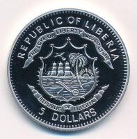 Libéria 2011. 5$ Cu "Nagy Hadvezérek - Scipio Africanus" multicolor festéssel, kapszulában...