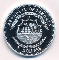 Libéria 2011. 5$ Cu "Nagy Hadvezérek - Dwight D. Eisenhower" multicolor festéssel, kapszul...