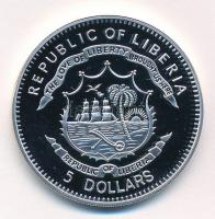 Libéria 2011. 5$ Cu "Nagy Hadvezérek - Erwin Rommel" multicolor festéssel, kapszulában T:P...