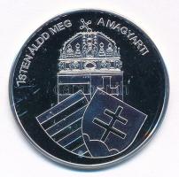 DN "Nemzetünk nagyjai - Eötvös József" kétoldalas Ag emlékérem tanúsítvánnyal (10,37g/0,99...