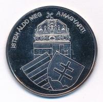 DN "Nemzetünk nagyjai - Hunyadi János" kétoldalas Ag emlékérem tanúsítvánnyal (10,37g/0,99...