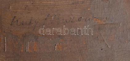 Olvashatatlan (Kuty?) jelzéssel: Bosnyák férfi portréja. Olaj, karton. Apró felületi sérülésekkel. F...