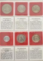 60xklf vegyes érmetétel, mind FAO emlékérme, tanúsítvánnyal, igényes műbőr albumba rendezve, benne r...