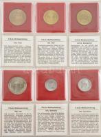 60xklf vegyes érmetétel, mind FAO emlékérme, tanúsítvánnyal, igényes műbőr albumba rendezve, benne r...