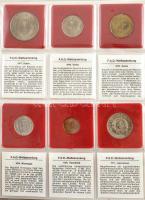 60xklf vegyes érmetétel, mind FAO emlékérme, tanúsítvánnyal, igényes műbőr albumba rendezve, benne r...