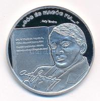 DN "Nemzetünk nagyjai - Ady Endre" kétoldalas Ag emlékérem tanúsítvánnyal (15g/0,333/35mm) T:PP kis patina