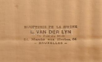 Ezüst (Ag) nyelű gyümölcsös készlet, régi dobozban, jelzett, h: 16,5 cm, cca. nettó: 120 g