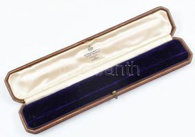 Régi karlánc doboz, jelzett, h: 20 cm