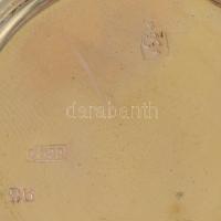 Philippe Sauvage ezüst tokos zsebóra, működik, kopott, jelzett, d: 50 mm