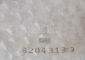 Omega ezüsttokos, mechanikus zsebóra, stopperes, kronográfos, pontosan jár, számlap javított, sérült...