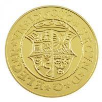 DN "Magyar aranypénzek utánveretben - János Zsigmond aranyforint" aranyozott Ag emlékérem kapszulában, tanúsítvánnyal (5,5g/0.333/25mm) T:PP