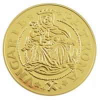 DN "Magyar aranypénzek utánveretben - János Zsigmond aranyforint" aranyozott Ag emlékérem ...