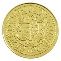 DN "Magyar aranypénzek utánveretben - I. Nagy Lajos aranyforint" aranyozott Ag emlékérem kapszulában, tanúsítvánnyal (5,5g/0.333/25mm) T:PP