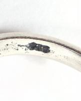 Ezüst(Ag) gyűrű szintetikus rubinnal, jelzett, méret: 57, bruttó: 5,8 g