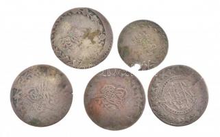 Oszmán Birodalom 1839. (1255/1) Onluki Ag (0.79g) + Egyiptom 1838. (1223/31) 1q Ag + 1840. (1255/2) ...