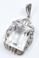 Ezüst (Ag) áttört karkötő és markazit köves medál. Jelzett, összesen bruttó 38,1 g dobozában