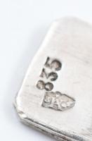 Ezüst (Ag) áttört karkötő és markazit köves medál. Jelzett, összesen bruttó 38,1 g dobozában