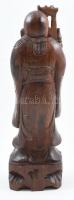 Keleti bölcs, faragott keményfa szobor 30 cm