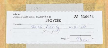 Reich Károly (1922-1988): Hóapó, mese illusztráció. Kréta, papír, jelzés nélkül, hátoldalán BÁV címk...