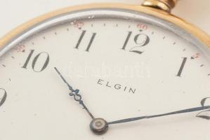 Elgin 14K arany (Au) zsebóra. Jelzett szerkezet, tok. br 59,8 g d:45mm