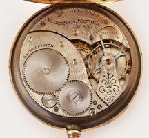 Elgin 14K arany (Au) zsebóra. Jelzett szerkezet, tok. br 59,8 g d:45mm