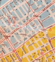 cca 1940 Nagy Budapest térképe 70x80 cm hajtva