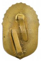 1920. "Vitézi Jelvény" zománcozott bronz jelvény, ezüst kard rátéttel, hátlapon javított, ...
