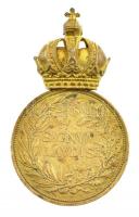 1890. "Bronz Katonai Érdemérem" aranyozott bronz kitüntetés mellszalag és karika nélkül T:...