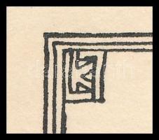 Kozma Lajos (1884-1948): Város. Cinkográfia, papír, jelzett a cinkográfián, paszpartuban, 19,5×16,5 ...