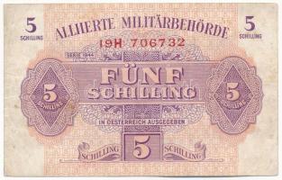 Ausztria / Szövetséges megszállás 1944. 5Sch 19H 706732 T:III folt Austria / Allied occupation 1944. 5 Schilling 19H 706732 C:F spot Krause P#105