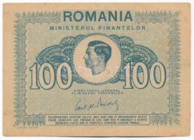 Románia 1945. 100L T:III folt, középen kis szakadás Romania 1945. 100 Lei C:F spot, small tear in the middle Krause P#78