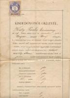 Magyarország 1896 Kisdedóvónői oklevél