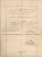 Magyarország 1896 Kisdedóvónői oklevél