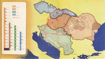 A Kárpát-medence. Rajzolta: Kovács György és Szűcs Pál. Bp.,én., Magyar Külügyi Társaság,(Posner-ny....