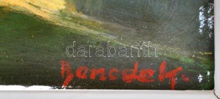 id. Benedek Jenő (1906-1987): Felhőség. Olaj, farost, jelzett, keretben, 38x58 cm