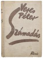 Veres Péter: Számadás. DEDIKÁLT! Bp., 1937, Révai. Kiadói egészvászon kötés, kopottas állapotban