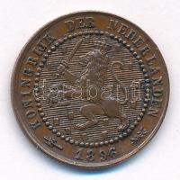Hollandia 1896. 1c bronz I. Vilma T:2 patina Netherlands 1896. 1 Cent bronze Wilhelmina C:XF patina Krause KM#107