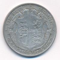 Nagy-Britannia 1920. 1/2C Ag "V. György" T:3 
Great Britain 1920. 1/2 Crown Ag "Geor...