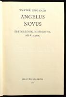 Walter Benjámin: Angelus novus. Bp., 1980. Magyar Helikon. Kiadói vászonkötésben